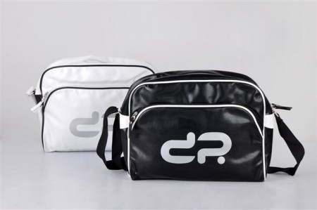 skulderbag retro sport med logo, retro fotball bag med logo 